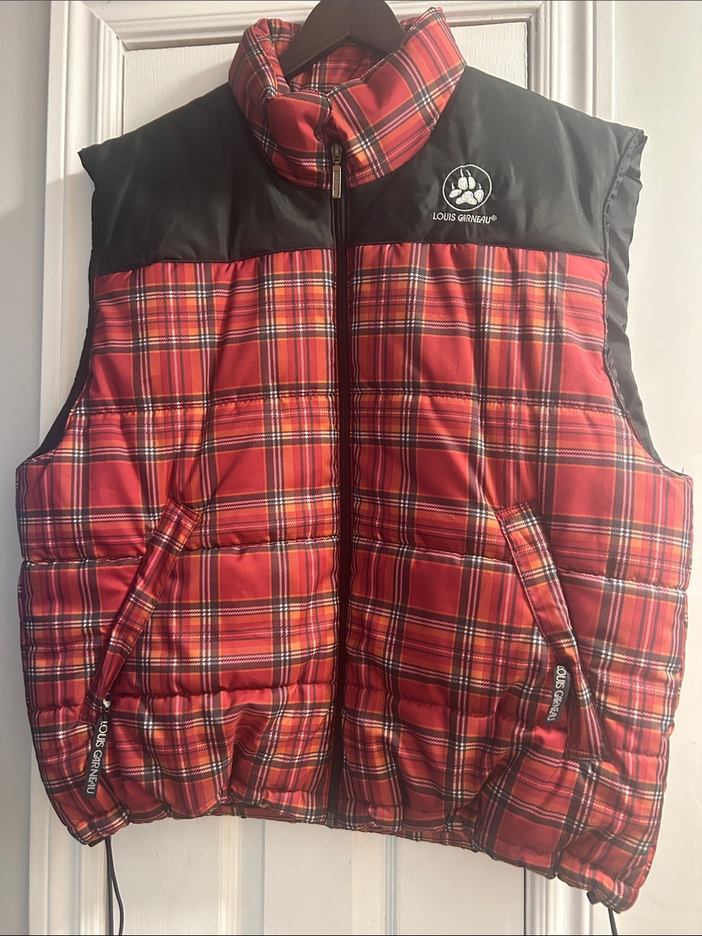 Louis Garneau Vintage Plaid Puffer Jacket Women's Size L